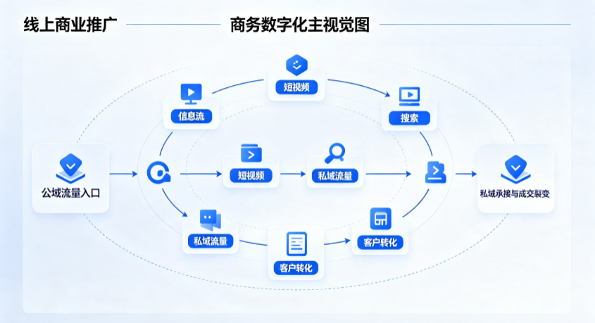 集贤县线上商业推广怎么做？全域流量闭环搭建与低成本转化实战指南